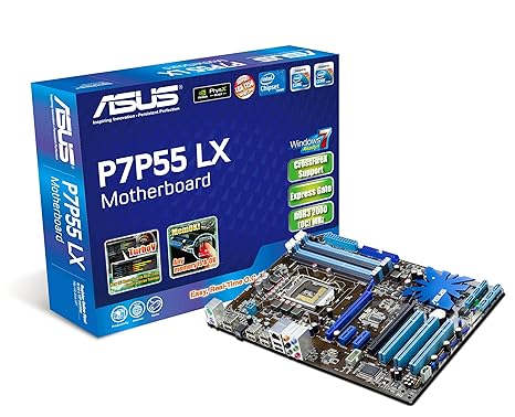 ASUS P7P55 LX Mainboard Sockel Intel 1156 P55+ICH10 DDR3 Speicher ATX