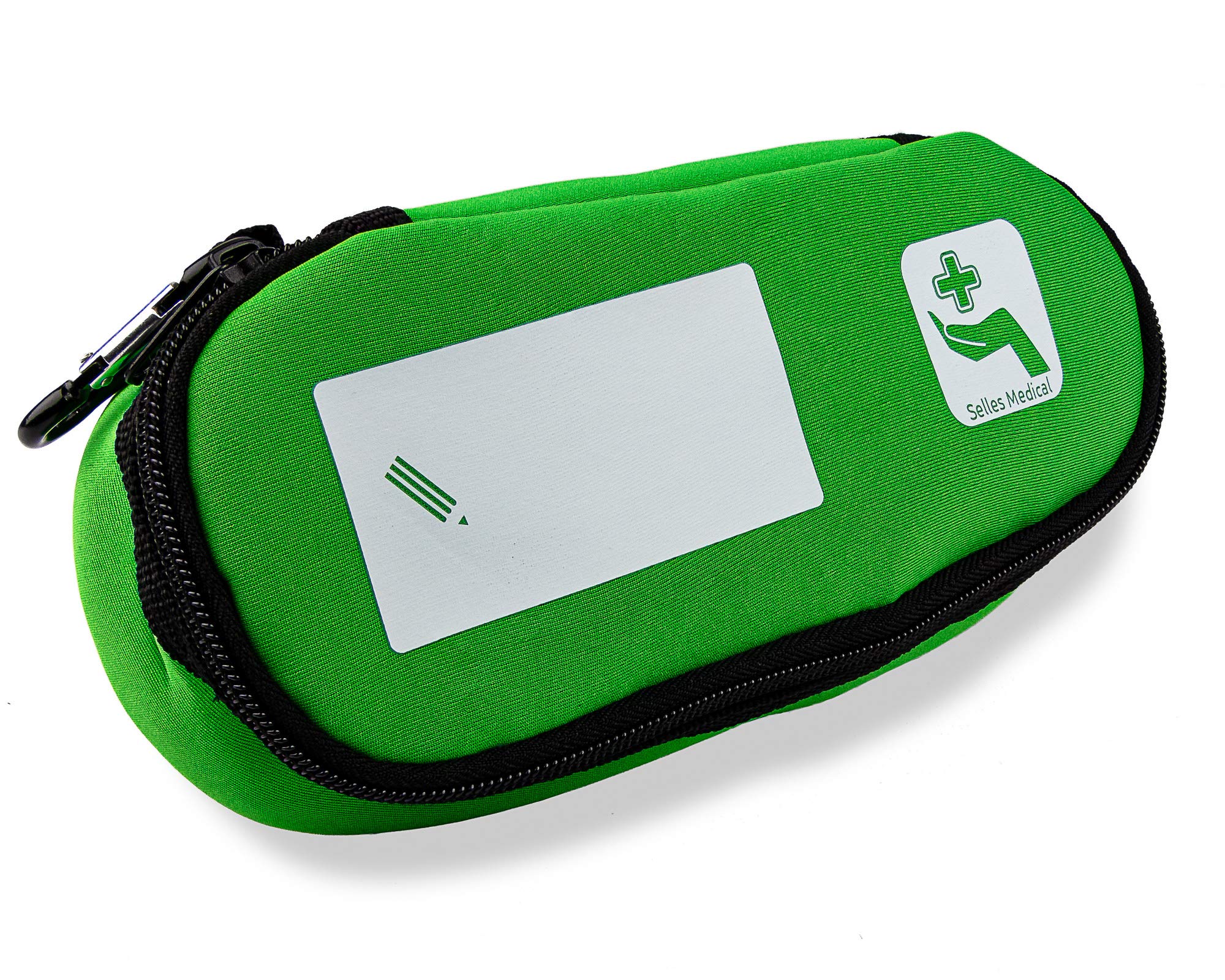 Selles Medical EpiPen and Medication Case | Zip-Up | Green Neoprene
