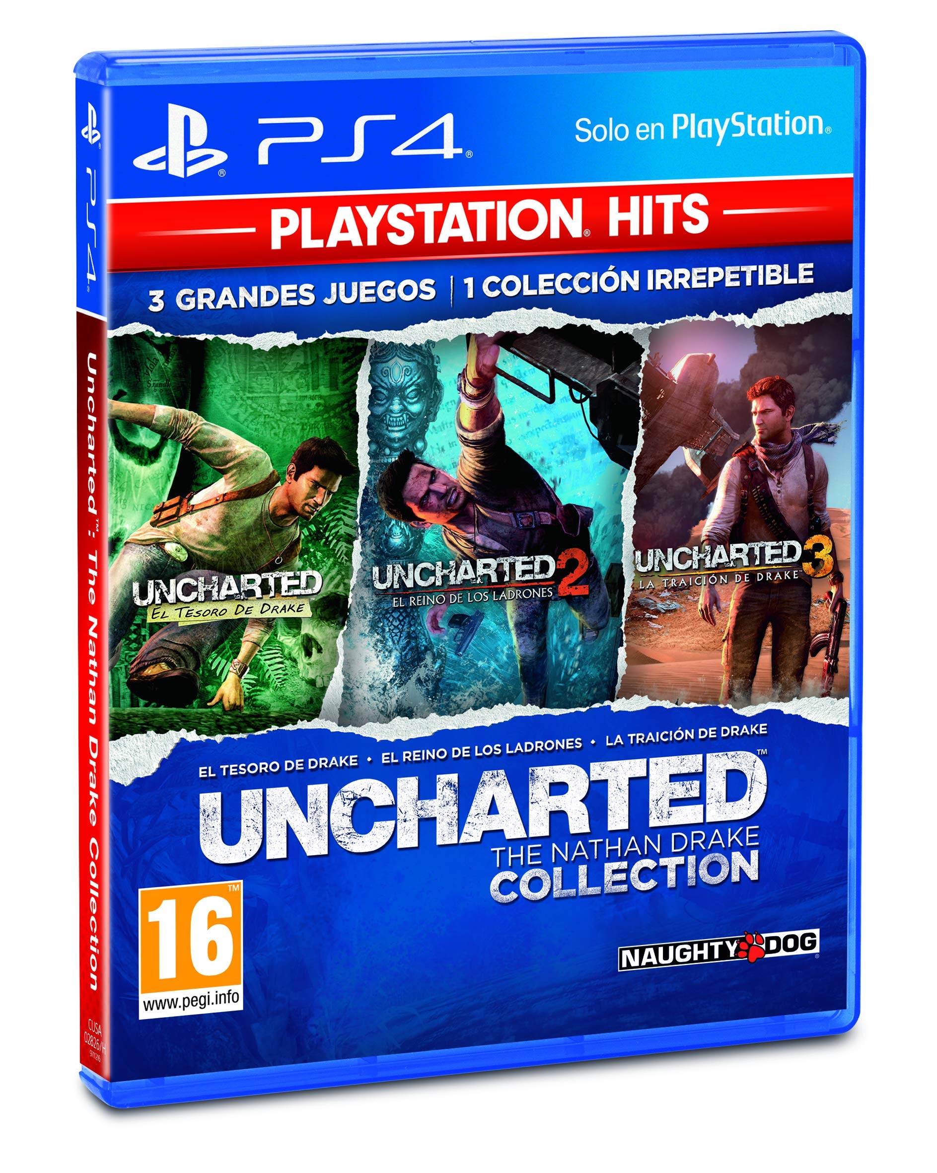 VIDEOJUEGO PARA PS4 UNCHARTED COLLECTION PS HITS 3
