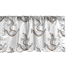 Ambesonne Vintage Nautical Tattoo Window
