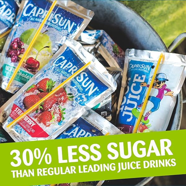 CAPRI SUN STRAWBERRY KIWI READY-TO-DRINK JUICE (10 POUCHES)