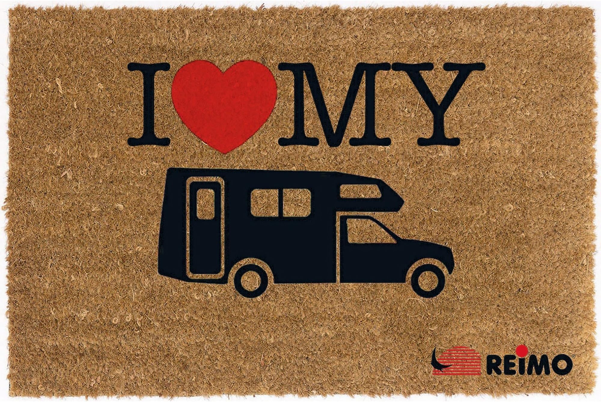 Reimo I Love My Campervan Coconut Doormat (One Size) (Brown)