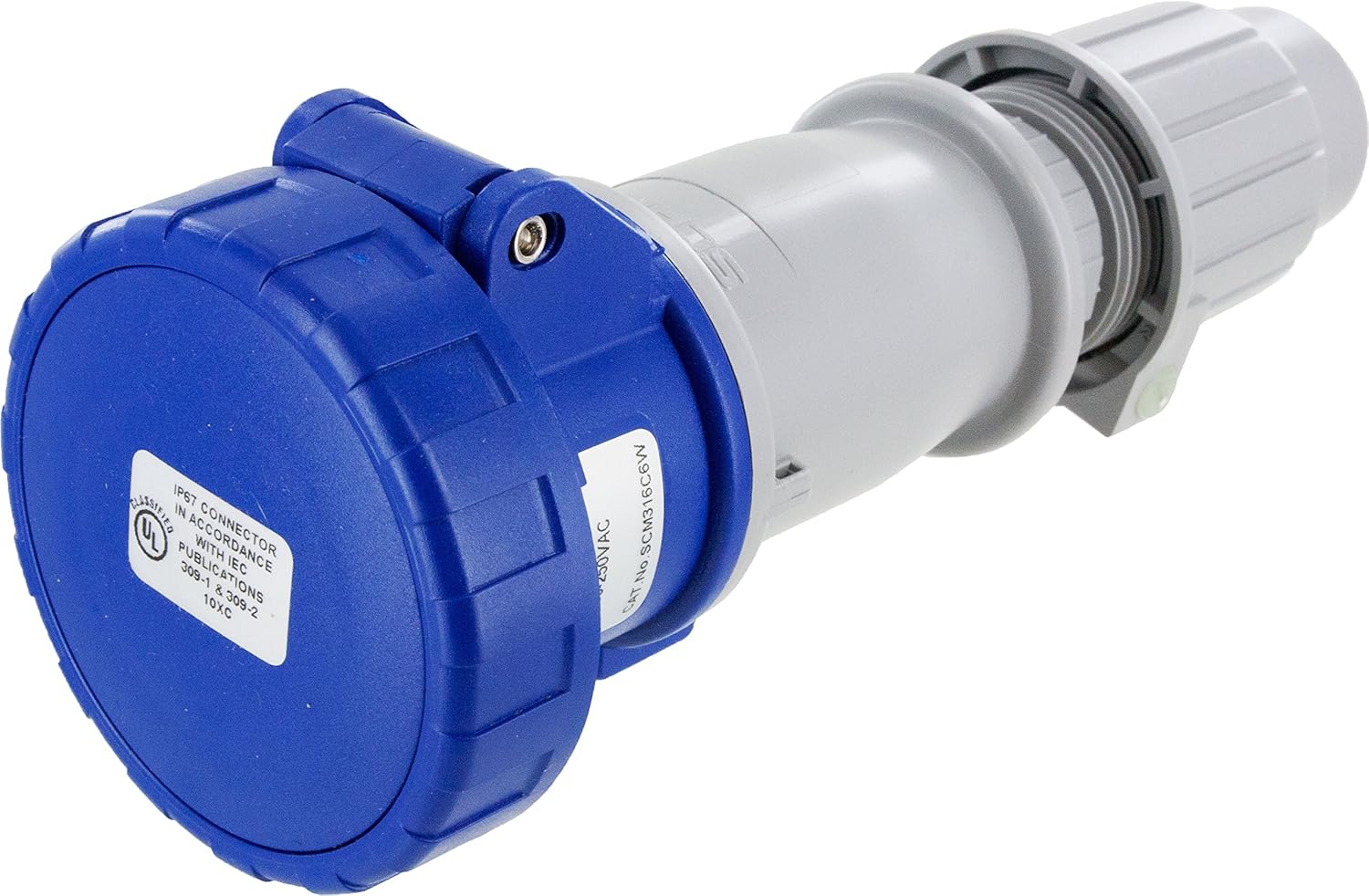 Eureka-HD SCM316C6W Pin & Sleeve Device Ip67 Female Connector 16A 250Vac 2P 3W Watertight