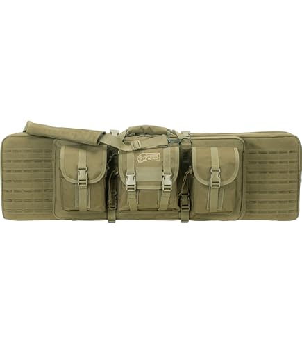 VOODOO TACTICAL 36" Padded Long Rifle Case - Woodland Camo Soft Case With Shoulder Harness