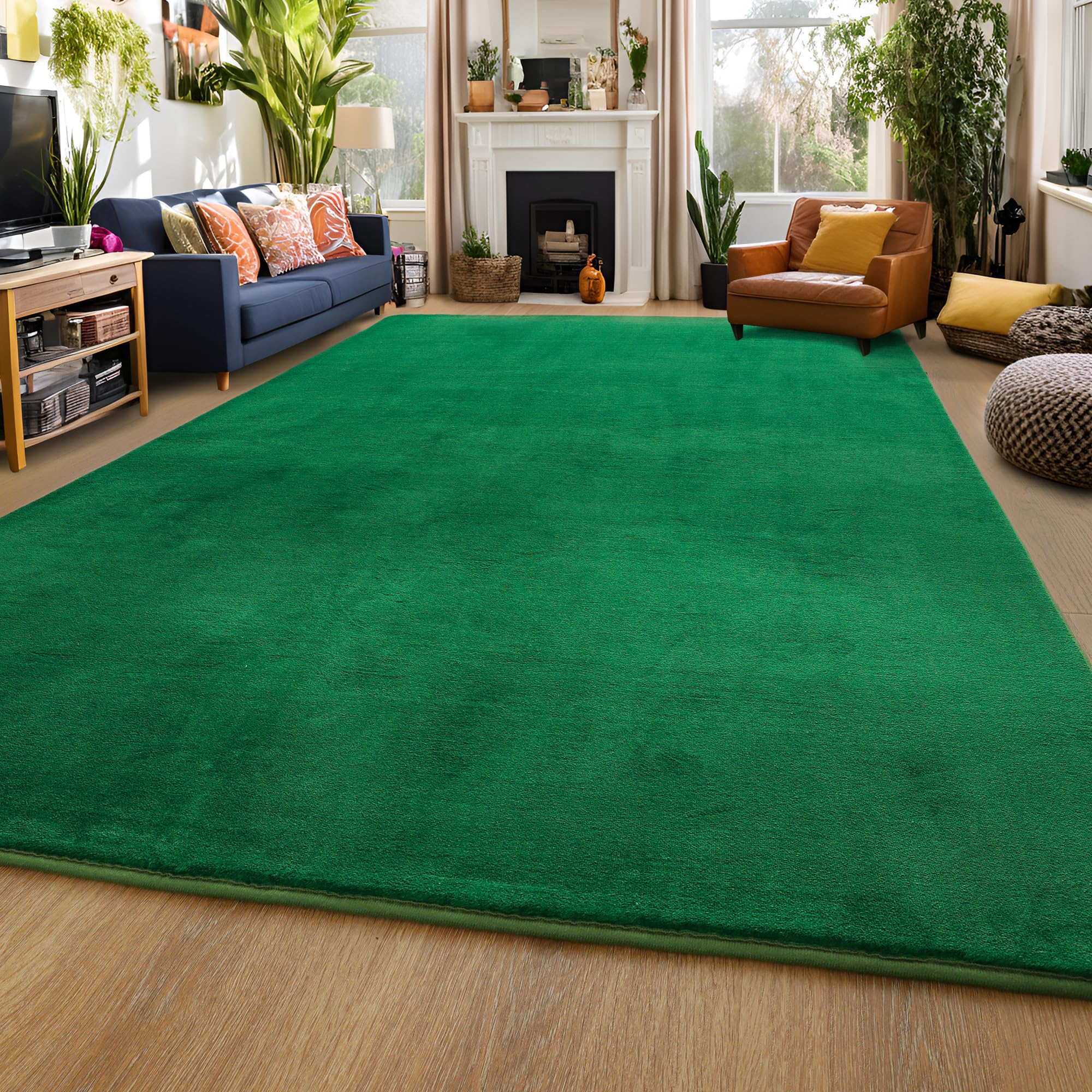 junovo Ultra Soft Area Rugs for Bedroom, 5x7ft Shaggy Rugs for Living ...
