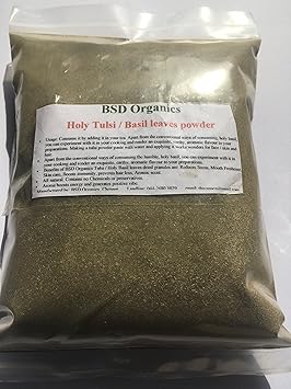 BSD Organics Edible/Holy Tulsi/Tulasi/Basil leaves powder - 100 gms