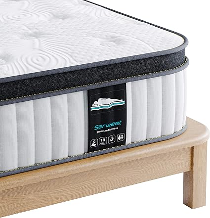 Amazon Serweet マットレス セミダブル ポケットコイル ベッドマットレス 高反発 圧力緩和メモリーフォーム 極厚25 セミダブルベッド 抗菌 防臭 高密度コイル522個 快適睡眠 体圧分散 通気性抜群 底付き感無し 高耐久 寝心地良く 折りたたみマットレス オンライン通販