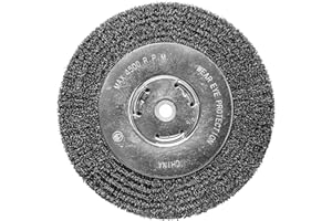 Century Drill & Tool 76868 Coarse Bench Grinder Wire Wheel, 8"