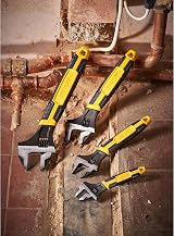 Stanley 090950 300mm MaxSteel Adjustable Wrench, Narrow Jaw, Bi-Material view 4