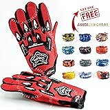 Speedy Ninja Knighthood Motoway Polyester Full Racing Biking Driving Motorcycle Gloves with Mask (Black and Red, Free Size)