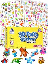 Purple Ladybug 3D Puffy Stickers 80 Sheets 1900+ Kids Crafts