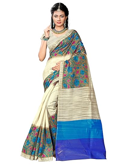 Winza Designer Cotton Saree with Blouse Piece