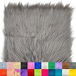 Ice Fabrics Faux Fur Fabric Squares - 30x30 Inches