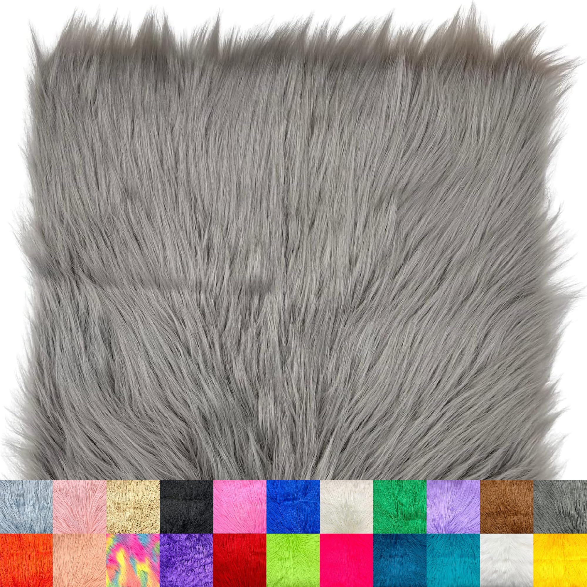 Ice Fabrics Faux Fur Fabric Squares - 30x30 Inches