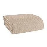 BELIZZI Home 100% Cotton Bed Blanket, Breathable
