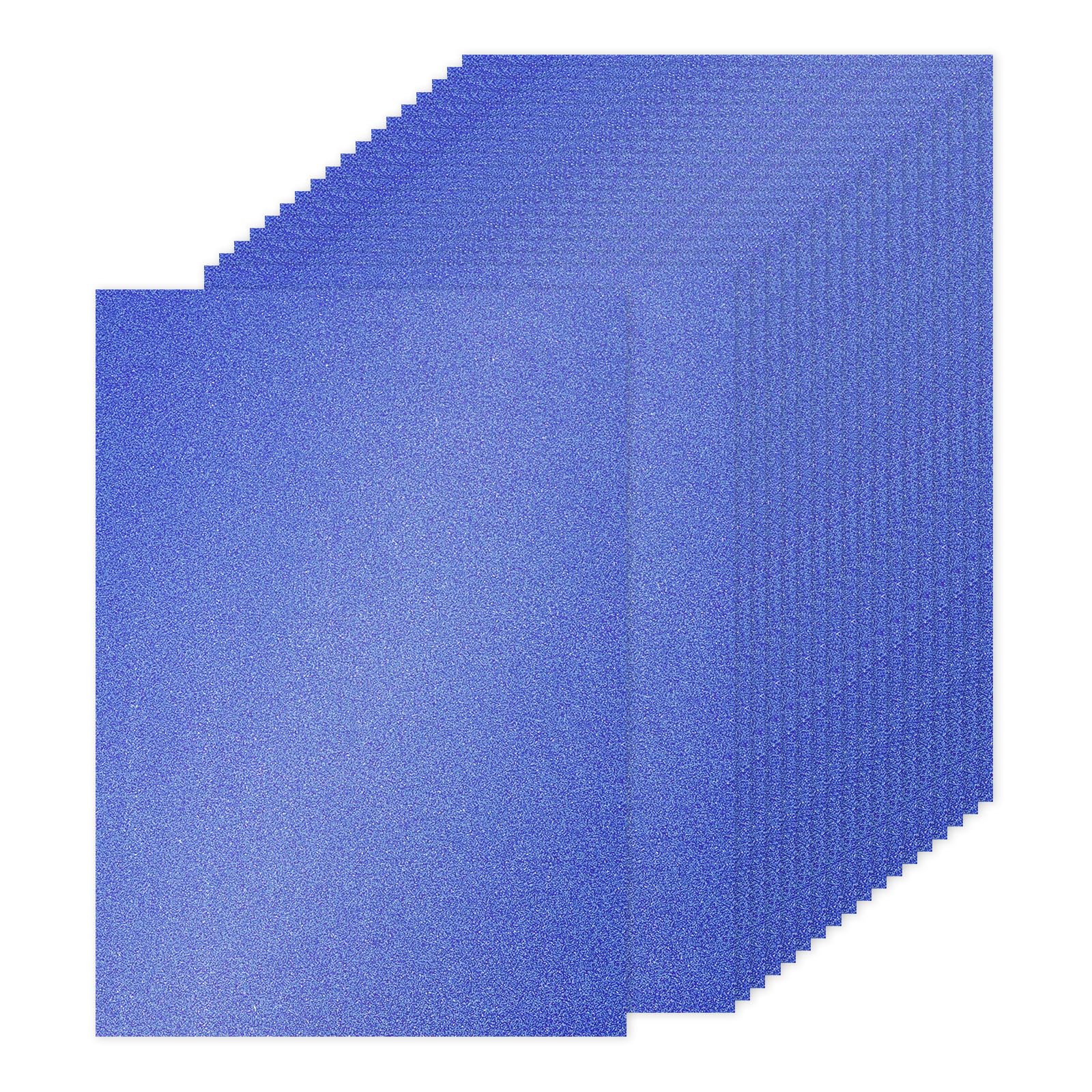 PATIKIL 60Sheets Dark Blue Glitter Cardstock Paper, A4(8.3x11.7 Inch) 250gsm Premium Sparkly Paper Craft Cardstock Paper for Scrapbook Card Making DIY Art Projects Wedding Party