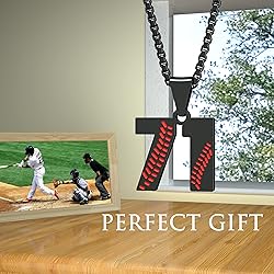 Suweibuke Inspiration Baseball Necklaces Baseball