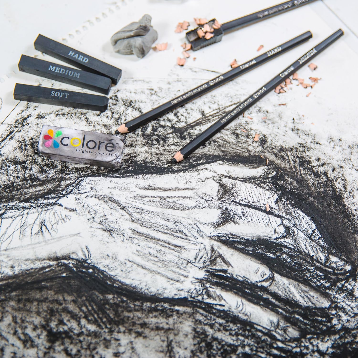 26 Piece Drawing and Sketching Pencil Art Set Deluxe Kit for Beginners