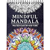 RYVE Coloring Book for Adults - 50 Unique Mandalas for Relaxation and Stress Relief - Adult Coloring Book Spiral Bound, Manda