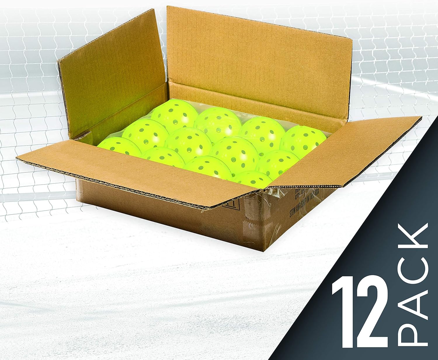 Franklin Sports X-40 Outdoor Performance Pickleballs - 12 Pack Bulk - USAPA Approved - Optic - Official Ball of US Open Pickleball Championships: Sports & Outdoors
