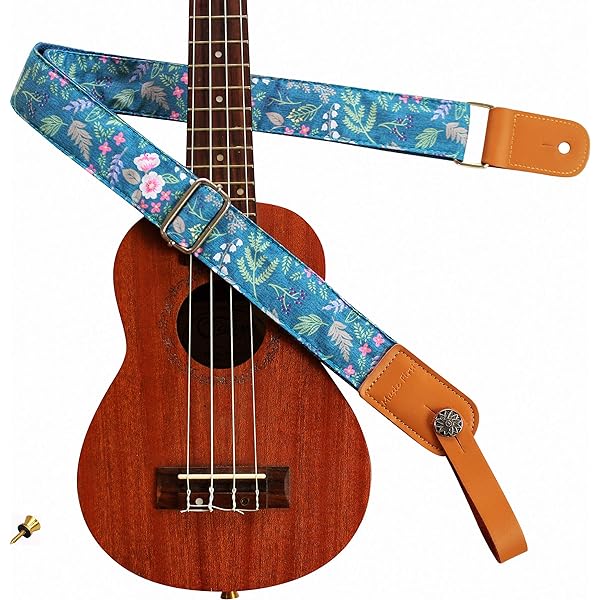 thumbnail image 2 of Farcaya Ukulele Strap Kit – Adjustable Cotton Strap With End Pin, Button & Picks For Soprano, Concert, Tenor, Baritone Ukulele 2 of 9