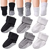 DYW Baby Non Slip with Grips Socks Infants Toddlers Kids Boys Girls Thick Winter Warm Cotton Gifts Socks