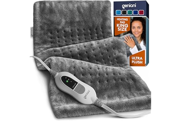GENIANI Electric Heating Pad for Back Pain 1