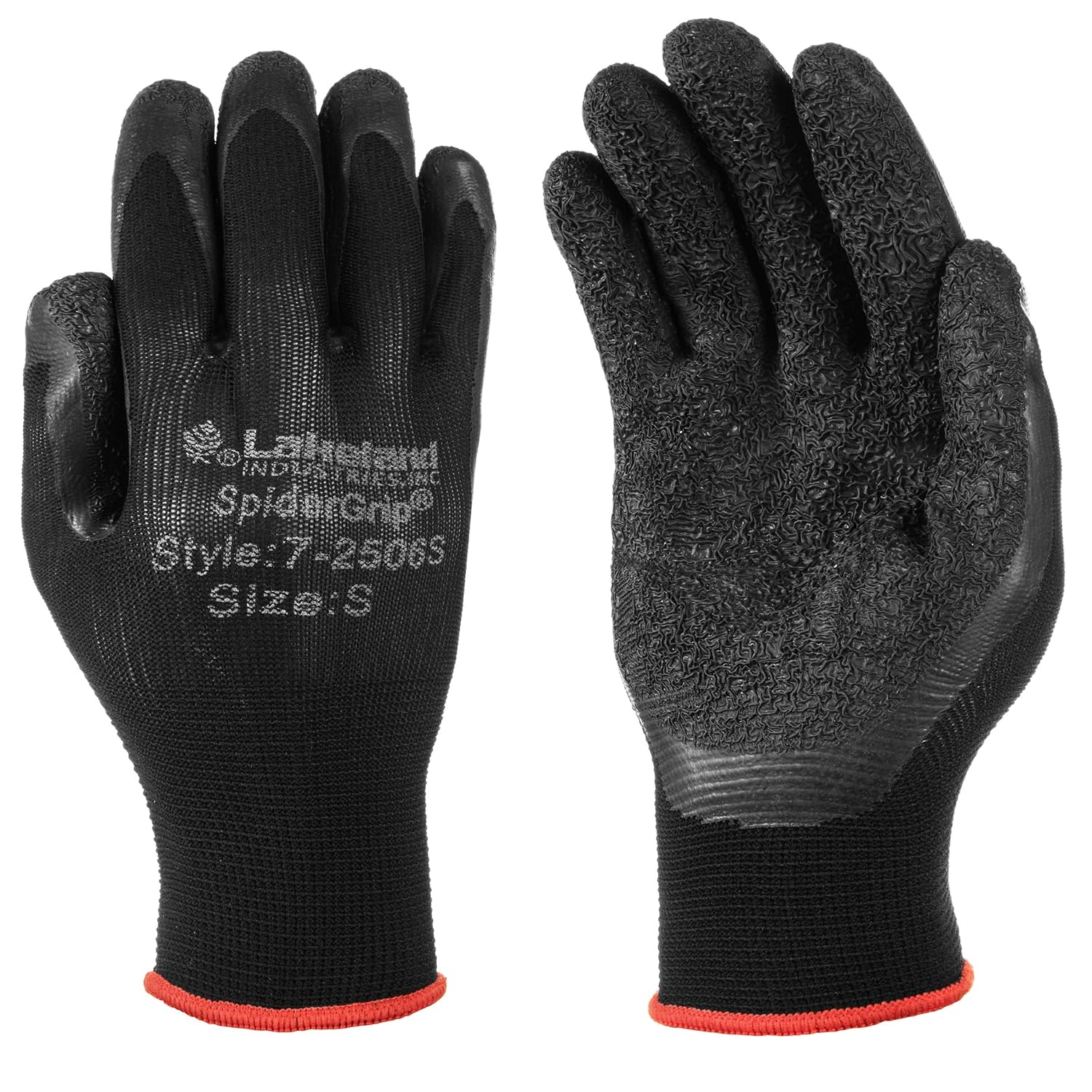 Lakeland 72506 SpiderGrip Lightweight Polyester Latex Dipped Glove