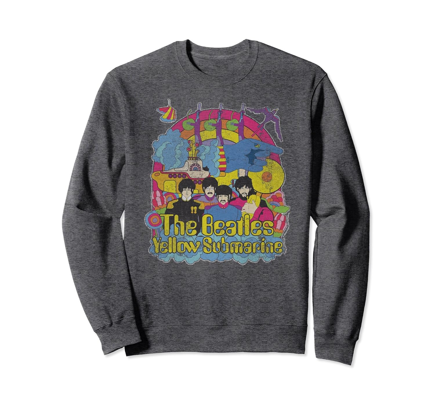 Yellow Submarine Bursting Beatles Hoodie4LVS 4loveshirt
