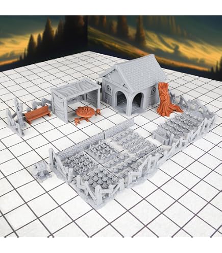 AUSPDICE RPG Miniatures Set - 10 Unpainted Resin Figures For D&D, Tabletop, And Fantasy Games - View #2