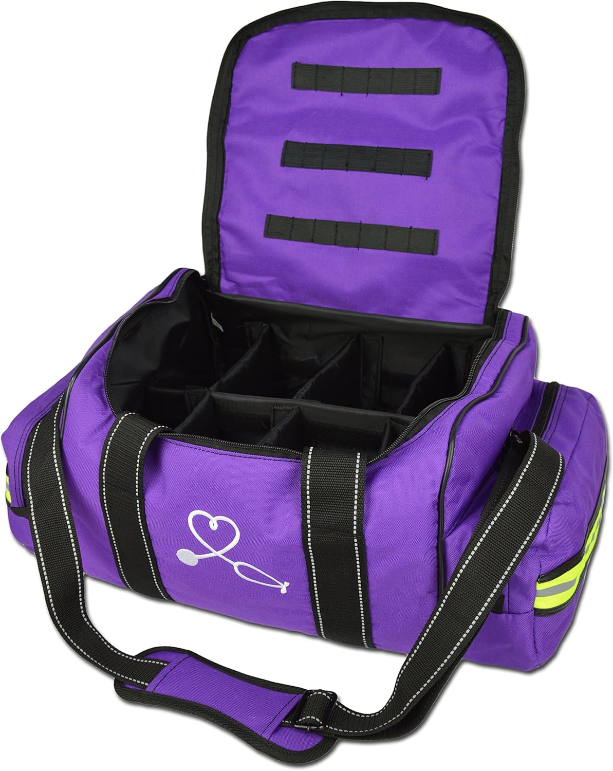 Lightning X Deluxe Stocked Large EMT First Aid Trauma Bag Fill Kit w/Emergency Medical Supplies (Fluorescent Orange): Health & Personal Care