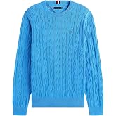 Tommy Hilfiger Men's Adaptive Cable Knit Sweater with Closures at Shoulders
