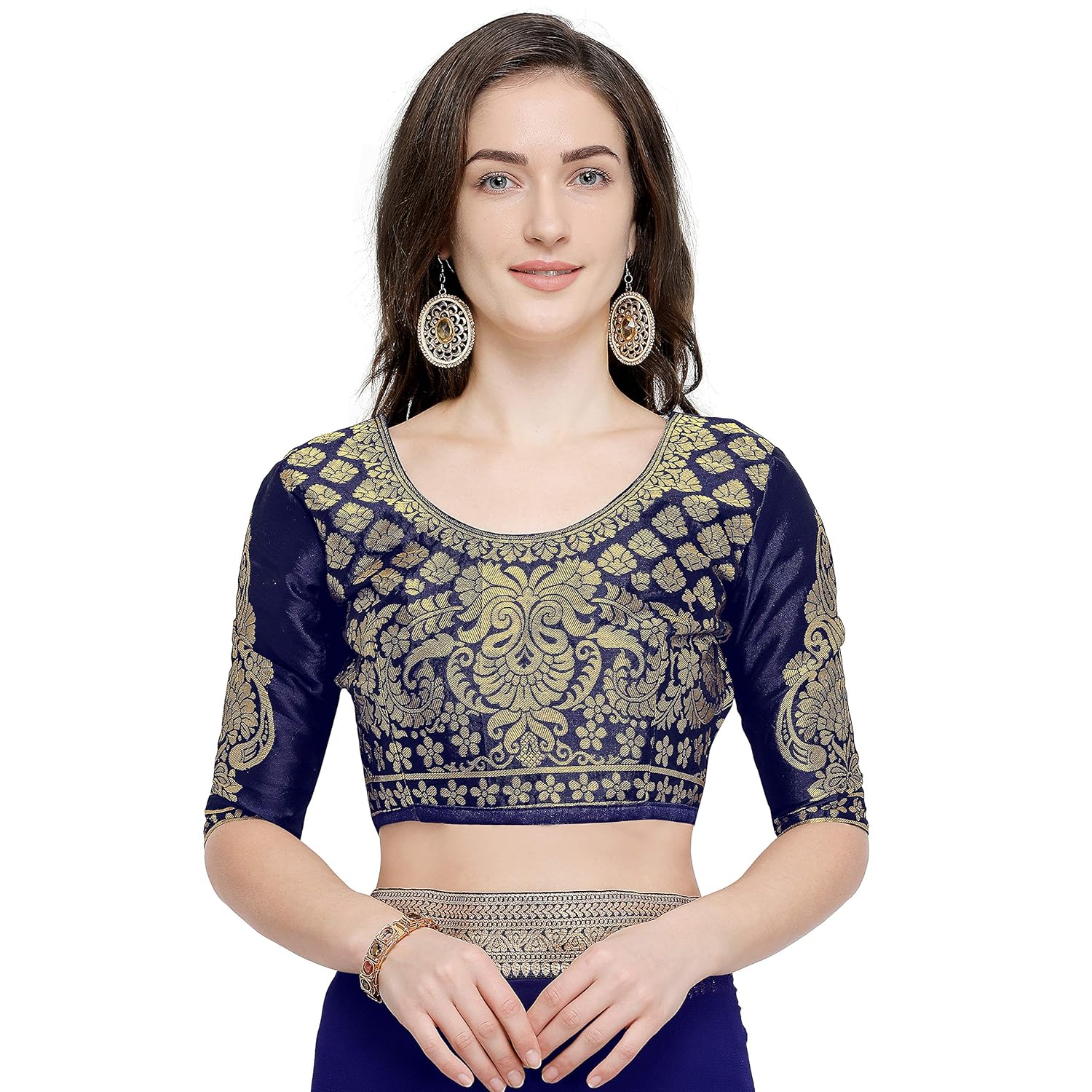 anand sarees faux georgette sareewith border and running blouse