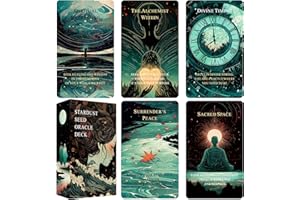 Jrskvaro Seeds of Stardust Oracle Deck, Cosmic Oracle Cards for Intuition, 80 Tarot Cards for Divine Guidance and Higher Self