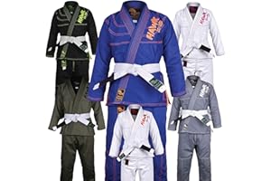 HAWK JIU JITSU Hawk Sports Brazilian Jiu Jitsu Gi for Kids, Ultra-Light Extra Tough Premium Fabric Kids BJJ Gi