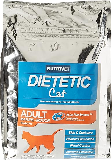 Nutrivet Dietetic Cat Mature Viande Pour Chat Senior Sterilise Ou En Surpoids 3 5 Kg Amazon Fr Animalerie