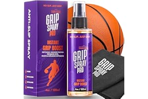 PYMENS Basketball Grip Spray Pro – 2-in-1 Non-Slip Spray for Basketball Shoes & Grips | Boost Traction & Rejuvenate Soles | E