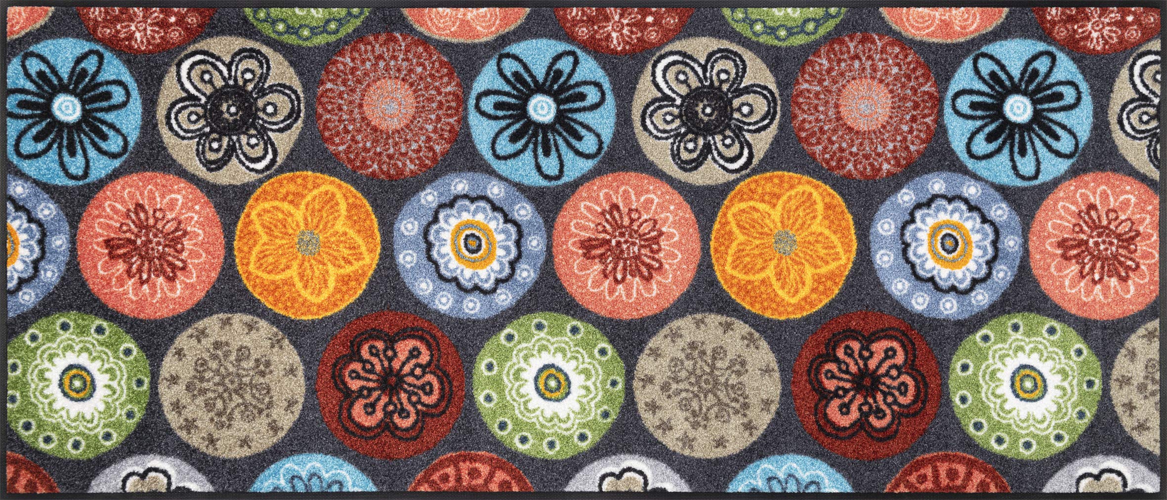 Wash+Dry Coralis Doormat 60 x 140 cm Indoor and Outdoor Washable Multi-Coloured