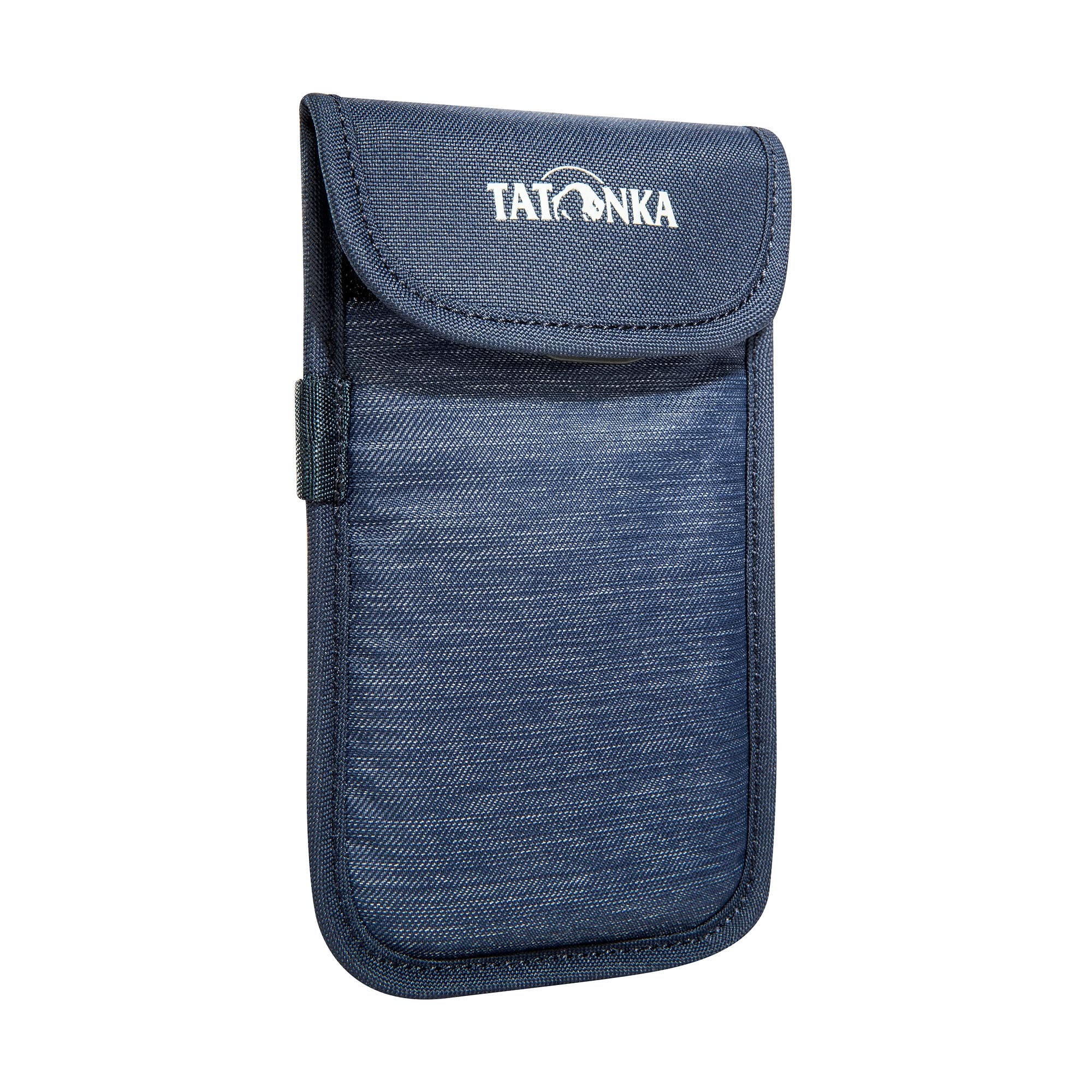 Mobile Phone Case Tatonka Smartphone Case XL (15 x 8 cm) – All-Round Padded Protective Case for Mobile Phone with Velcro Lid – Inner Dimensions: 15 x 8 cm (Navy)