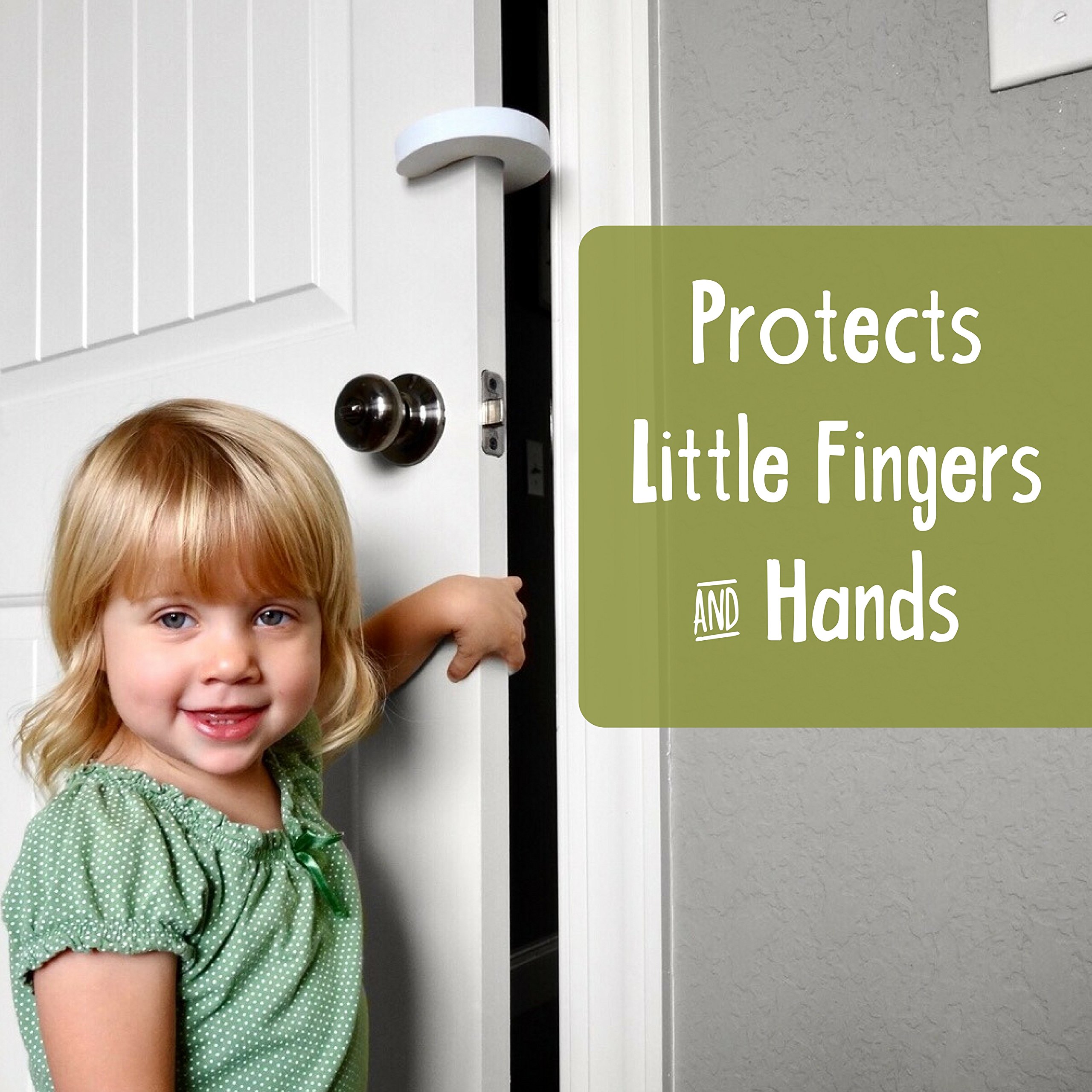 Door Buddy Child Door Lock and Foam Baby Door Stopper. Baby Proofing