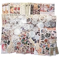 230 Pcs Vintage Journaling Scrapbooking Supplies Scrapbook Stickers Paper for Bullet Journals Junk Journal Supplies DIY…
