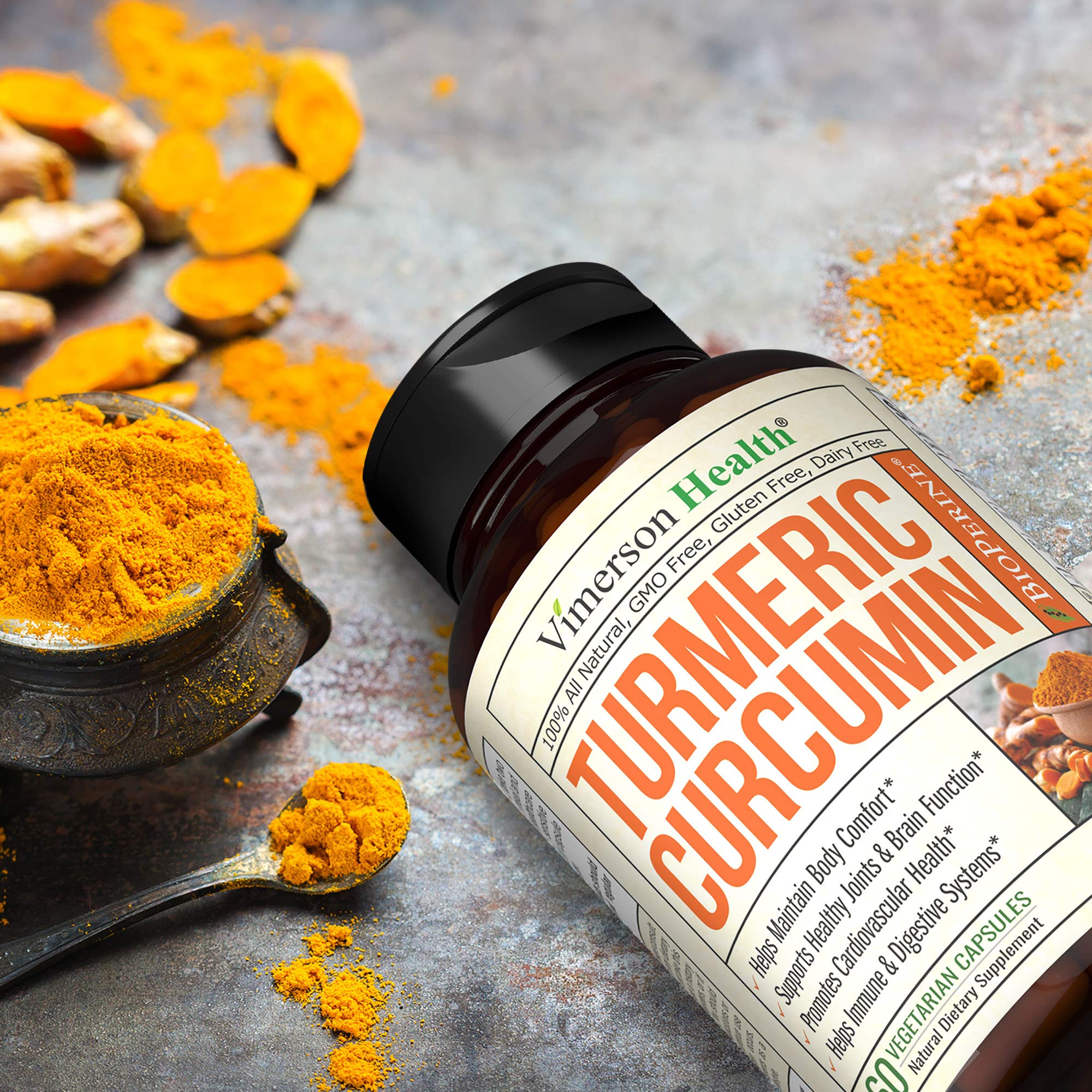 Turmeric Curcumin with BioPerine Black Pepper, 95 Curcuminoids