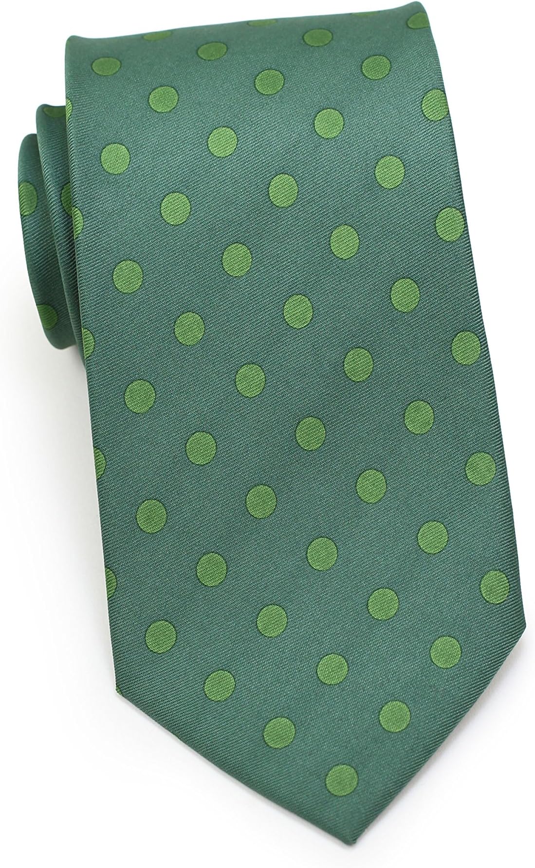 Bows-N-Ties Men's Necktie Bold Polka Dot Microfiber Satin Tie 3.1 Inches