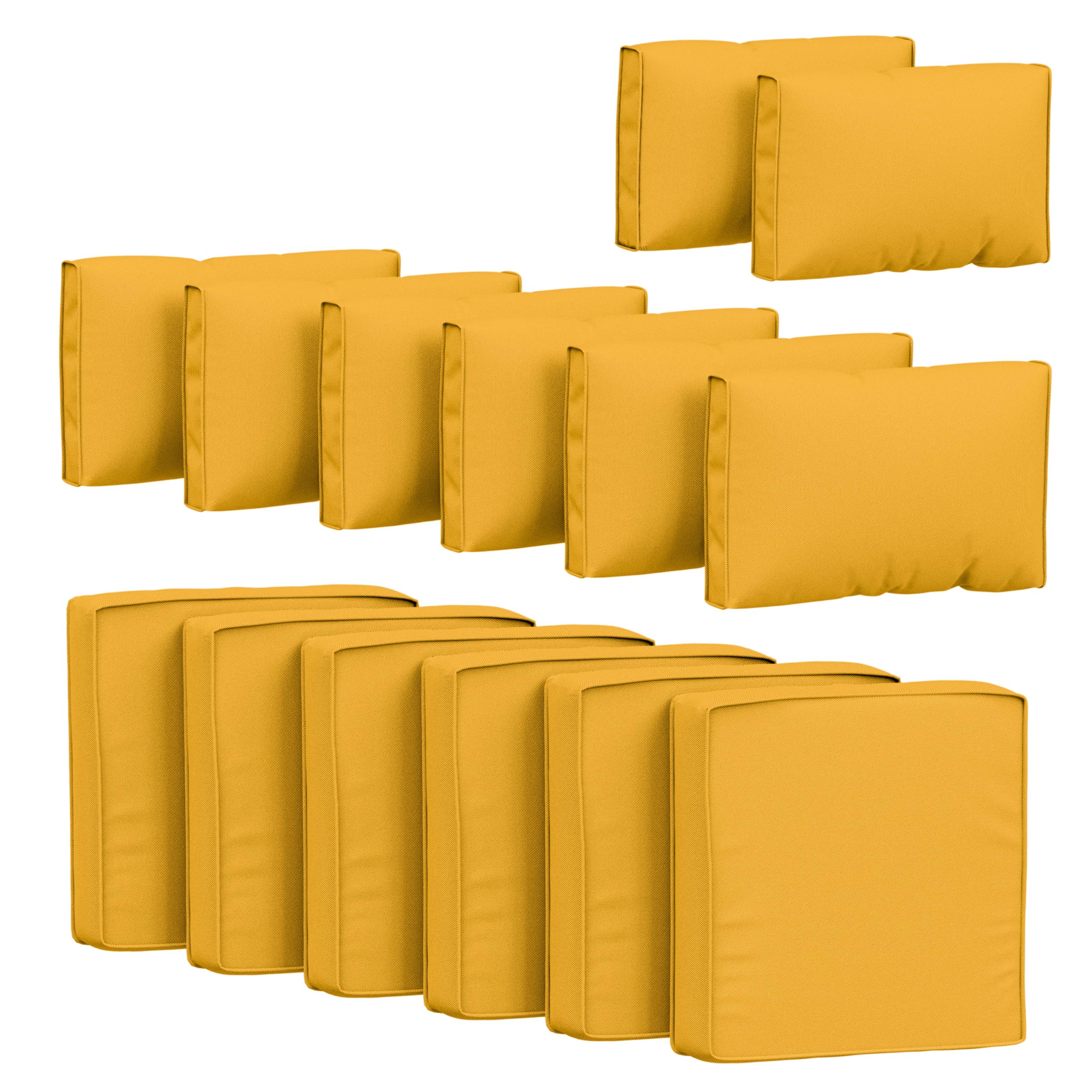 Photo 1 of 14 Pcs Outdoor Cushion Covers Patio Cushion Slipcovers Replacement Splash Proof with Zipper for Outdoor Furniture, Patio Sofa Couch 3 Sizes, Covers Only