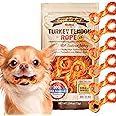 Gootoe Turkey Tendon Dog Treats – 100% USA-Sourced, Natural Snack, Premium Training Chews, Hypoallergenic, Reseal Value Bags, Size for Small Dogs, Rope (Small) 6 Unit/Pack