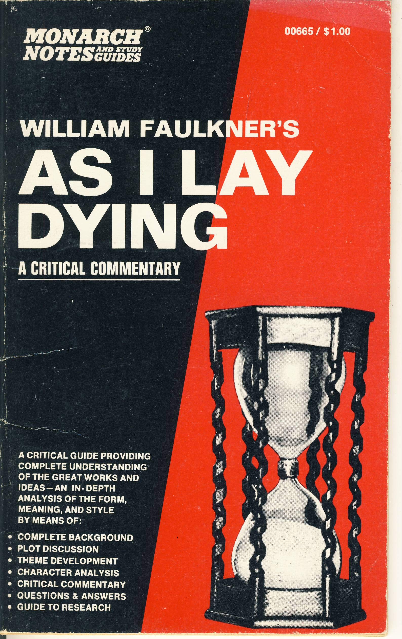 William Faulkner S As I Lay Dying A Critical Commentary Monarch Notes And Study Guides Juhasz Leslie A Amazon Com Books