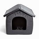 Disney Nightmare Before Christmas Zero Portable Pet House Dog Bed / Cat Bed with Detachable Top, Embroidery, Machine Washable, Dirt/Water Resistant Bottom (Available in two sizes)