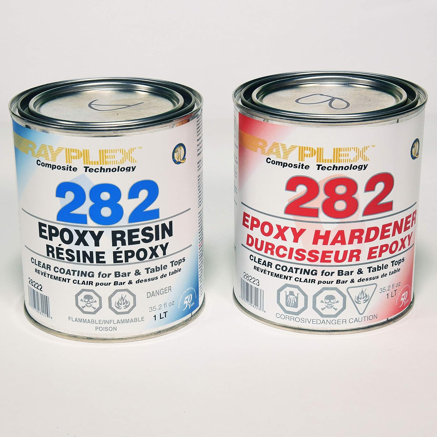Clear Epoxy Resin 282 (Table Top) 2L KIT Amazon.co.uk DIY & Tools