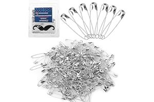 Mr. Pen- 200 Pack 1 Inch Stainless Steel Safety Pins, Heavy Duty Large Pins for Clothes