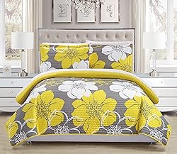Chic Home Woodside 3 Piece Quilt Set Abstract Large
